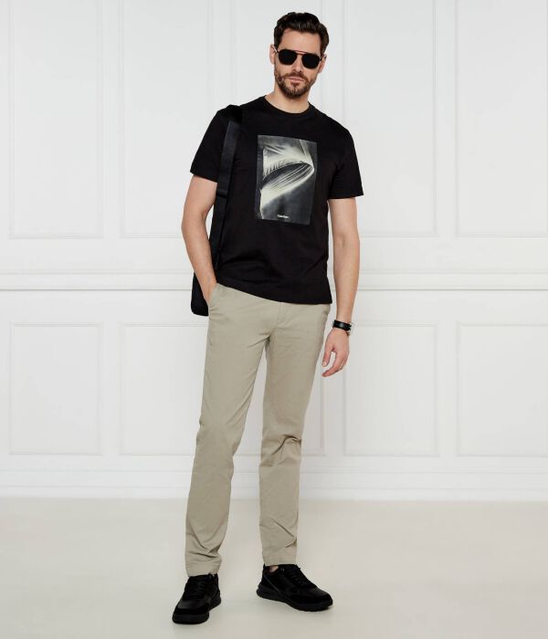 Брюки-чинос Calvin Klein Modern Slim Fit, бежевый — фото 2
