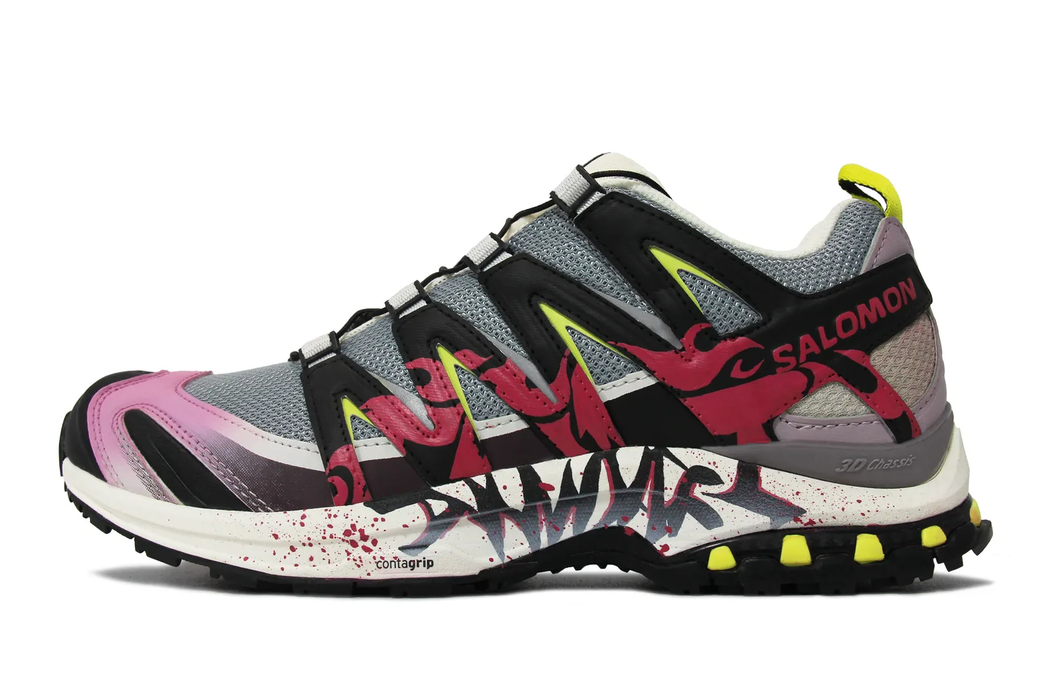 SALOMON Кроссовки для бега XA PRO 3D Mesh Cushioning Slip Resistant Abrasion Resistant Breathable Low top Unisex Gray Black