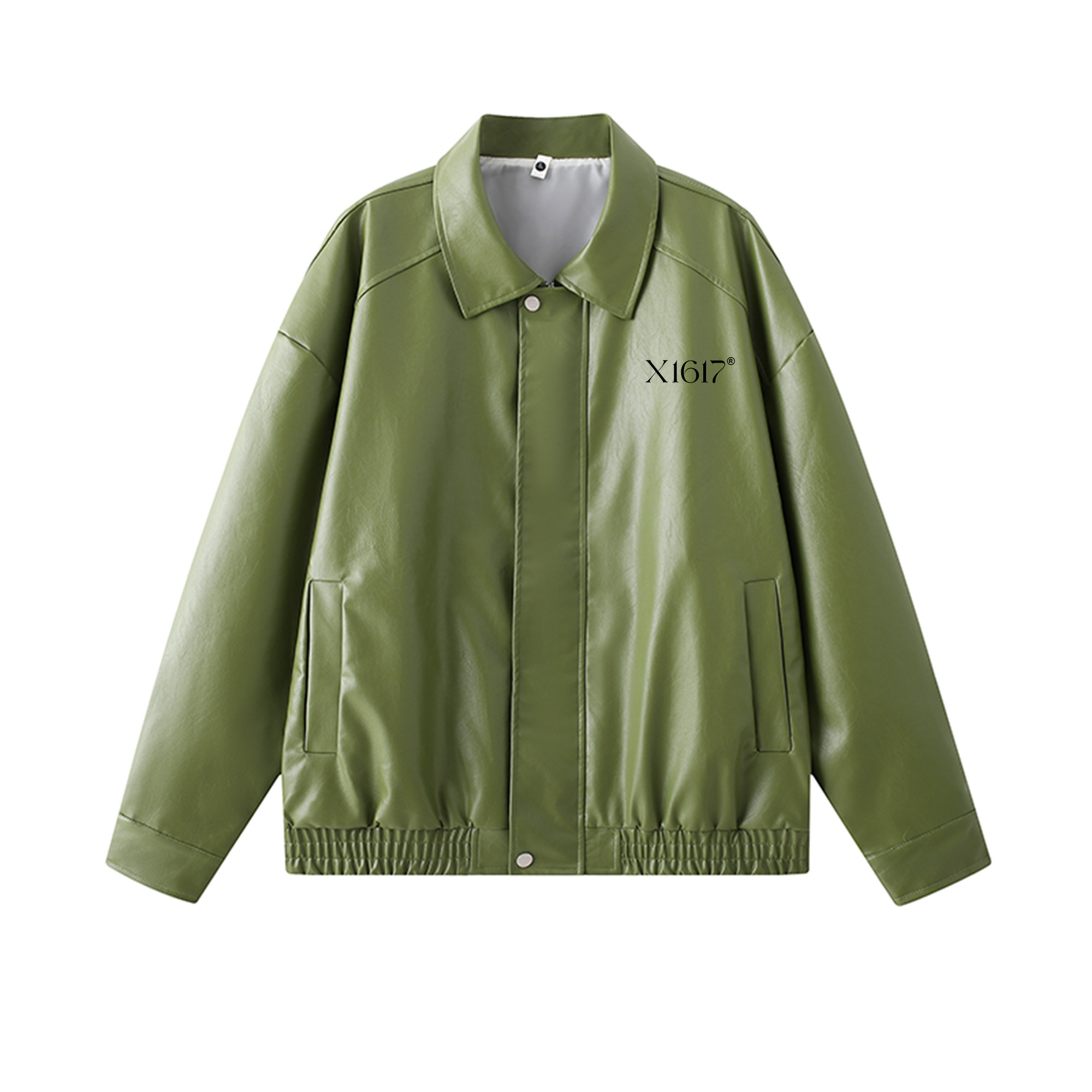 

Кожаная куртка Unisex Lapel Moderate X1617, lime зеленый