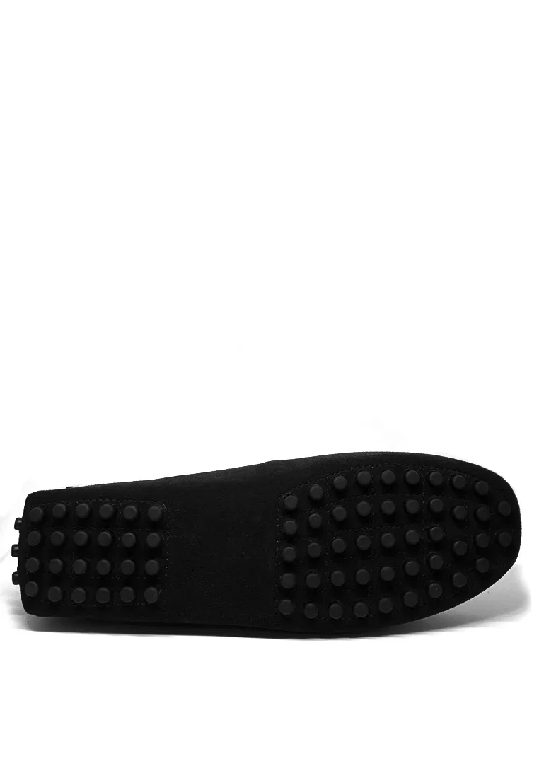 Туфли лоферы замшевые MC025 Twenty Eight Shoes, черный — фото 4