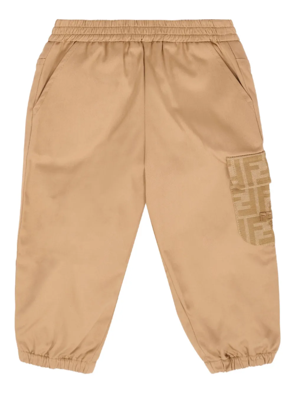 

Карго-брюки с нашивкой-логотипом FENDI KIDS, нейтральный