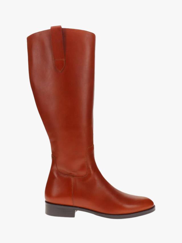 Длинные кожаные сапоги emelia средней ширины для икр Jones Bootmaker, желто-коричневый