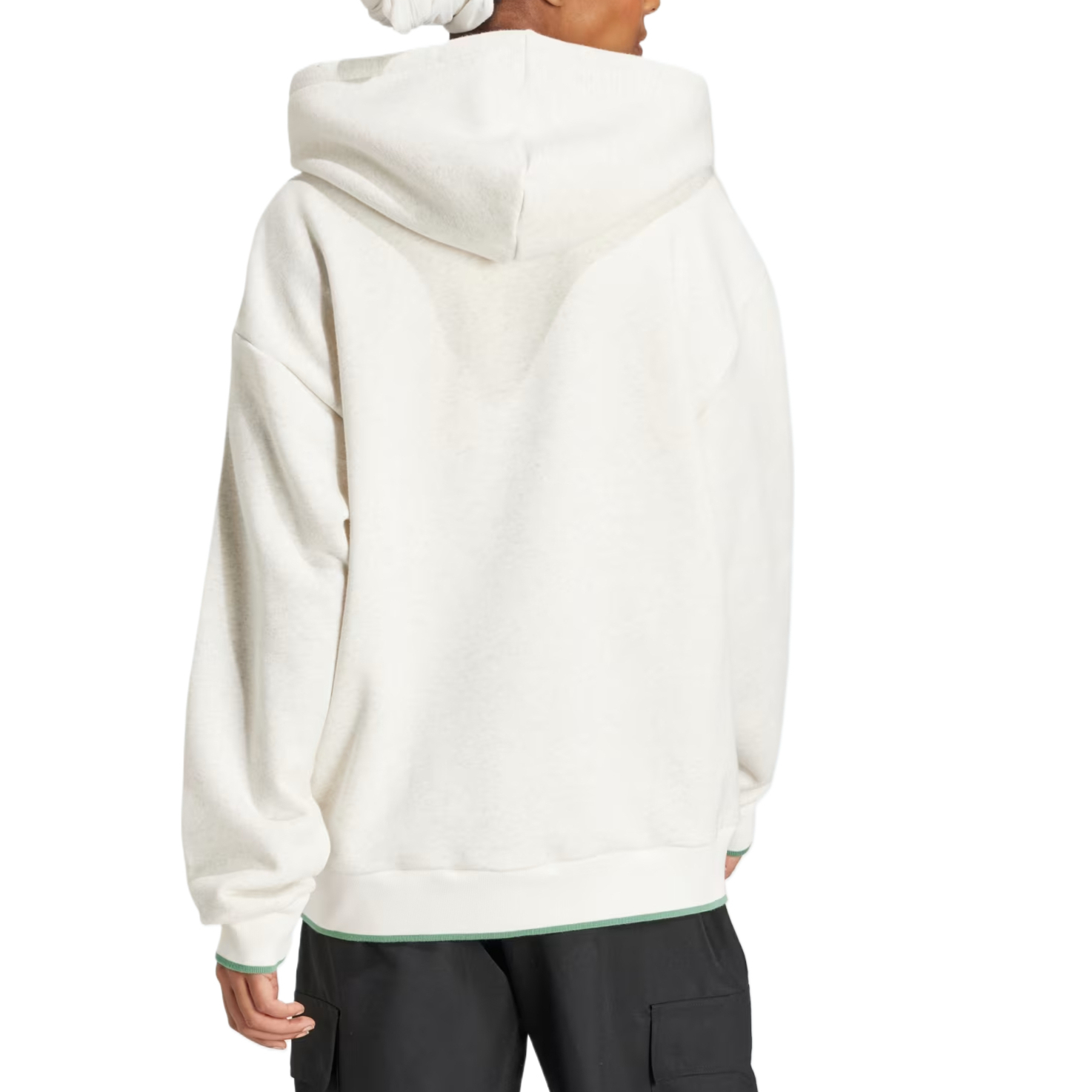 Графический свободный худи свитшот women's Adidas Originals, белый — фото 3