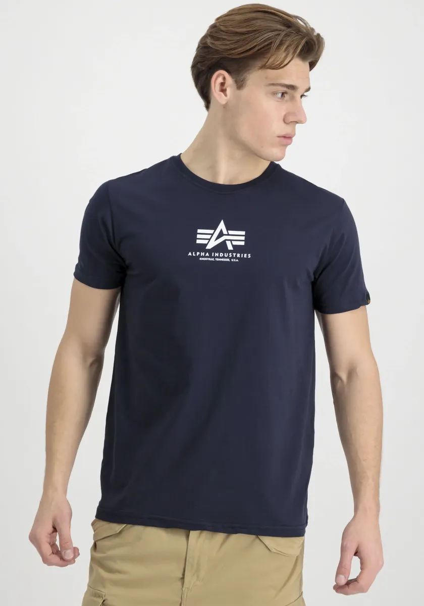 

Рубашка с круглым вырезом Alpha Industries "Basic T ML", синий