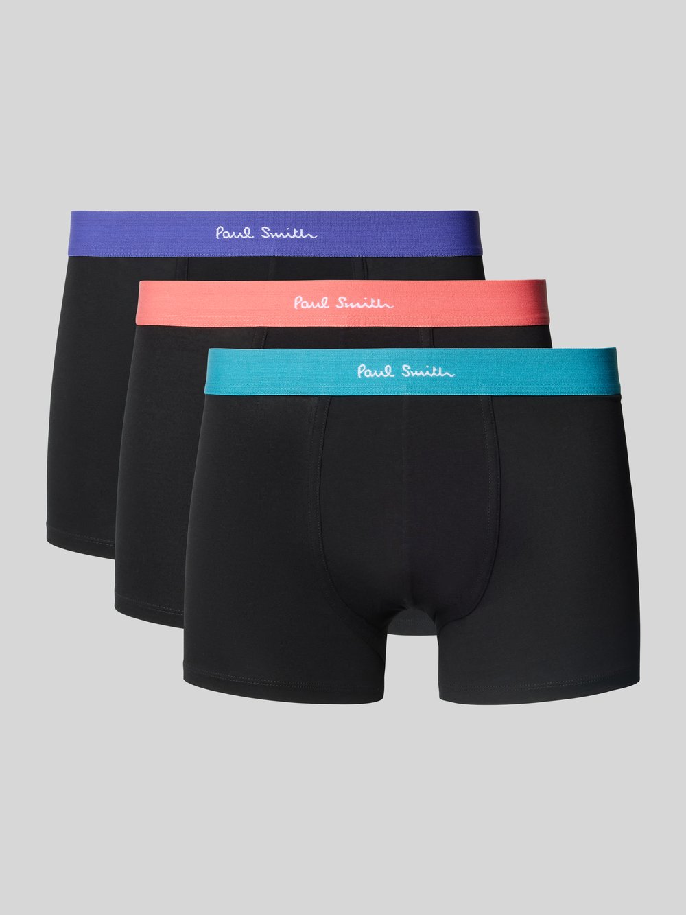 

Боксеры с эластичным поясом и логотипом в упаковке 3 шт PAUL SMITH, черный
