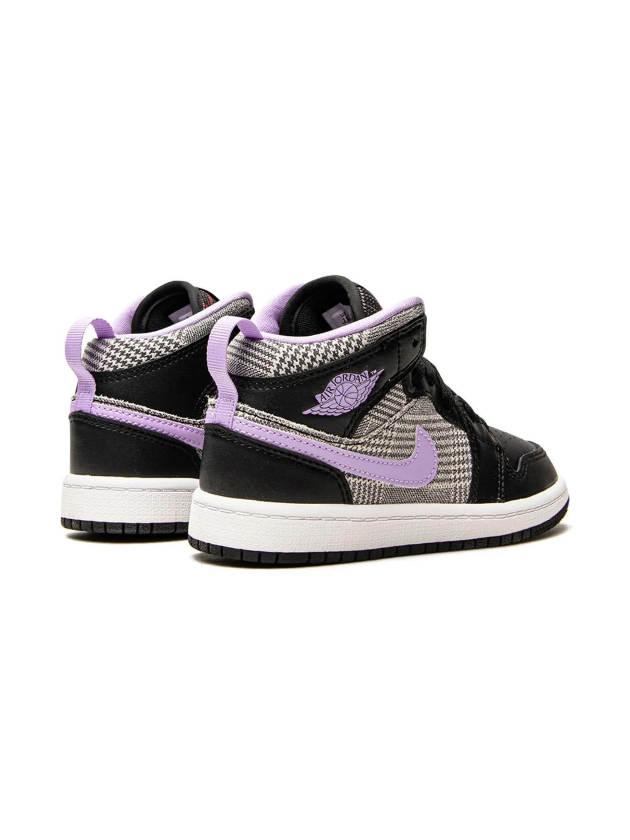 Кроссовки Air Jordan 1 Mid Houndstooth Jordan Kids, черный — фото 3
