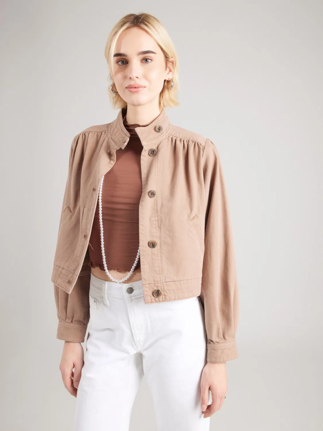 Куртка межсезонья 'Parker Pretty Short Coat' Levi'S , Beige — фото 3