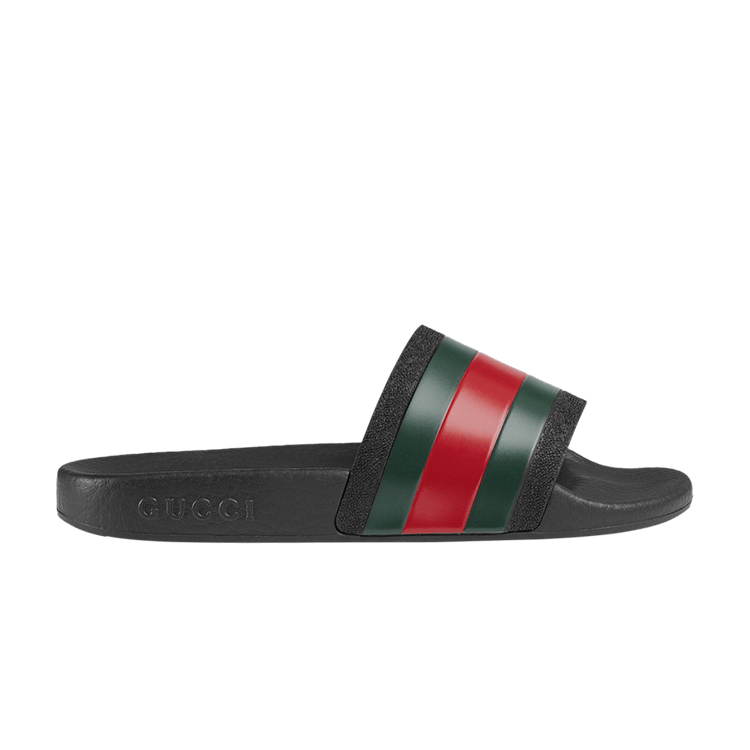 

Сандалии Gucci Gucci Pursuit '72 Rubber Slide Kids 'Black', черный