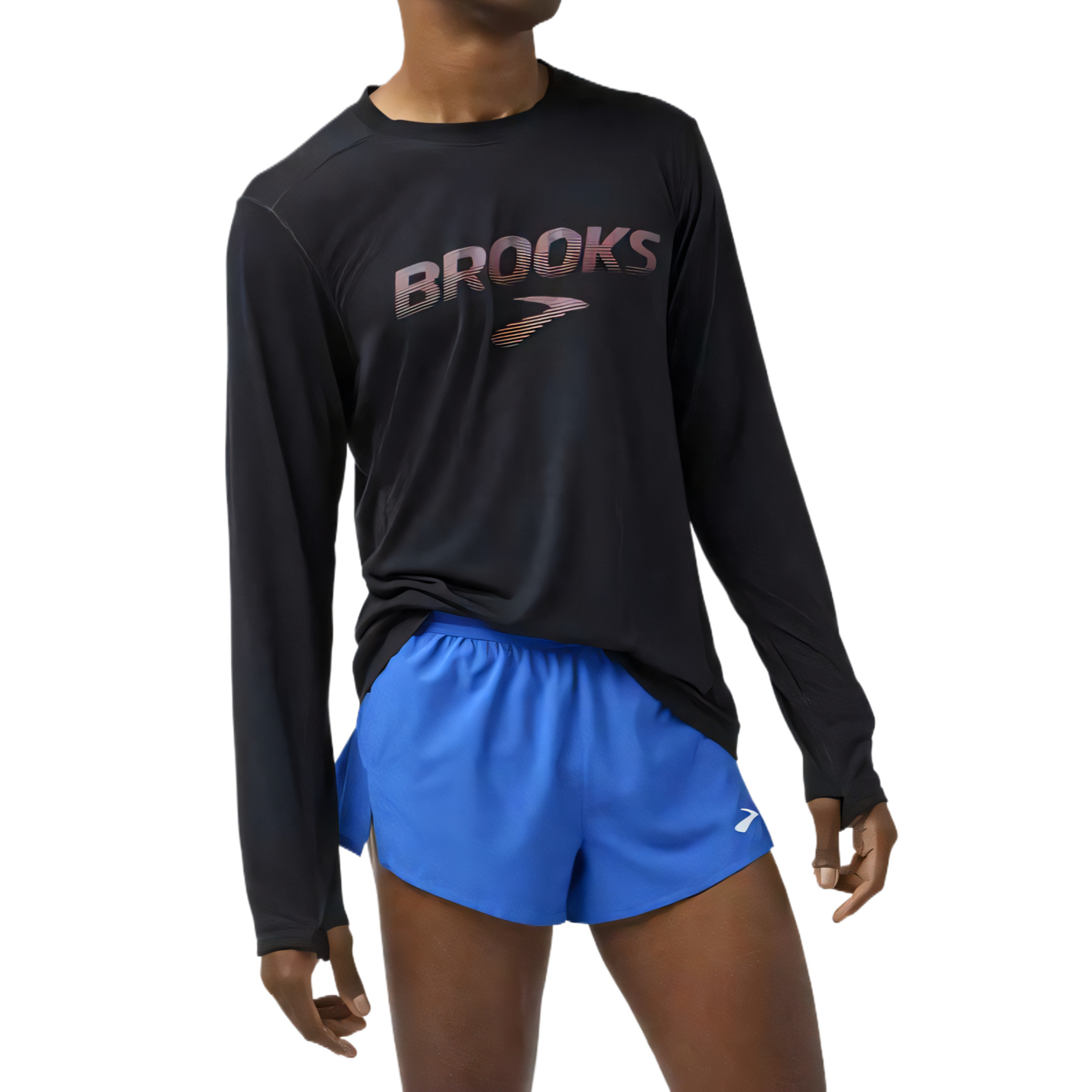 

Brooks Мужские черные футболки с круглым вырезом, Черный, Brooks Мужские черные футболки с круглым вырезом