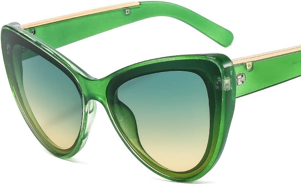 

Модные солнцезащитные очки в форме «кошачий глаз» с крупной оправой для мужчин и женщин, для использования на открытом воздухе, на пляже и в тени (Цвет: G, Размер: Средний) GAOXIN, G