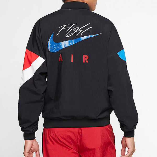 Куртка Air Jordan Legacy aj4 lightweight logo Printing Sports Splicing Jacket 'Usa', белый — фото 4