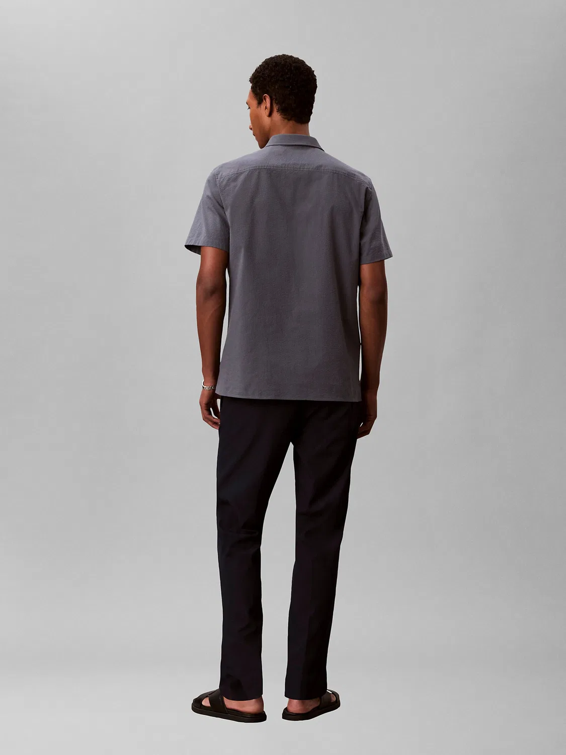 Брюки Calvin Klein Regular темно-синего цвета — фото 4