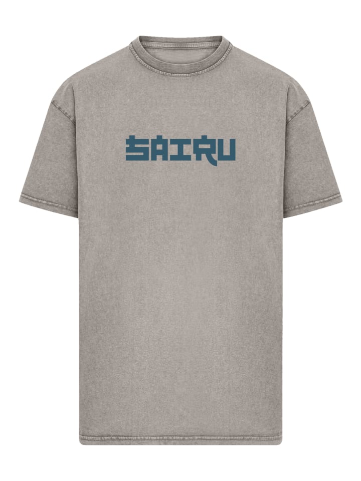 

Футболка большого размера Koi Fish в японском уличном стиле цвета асфальта F4NT4STIC