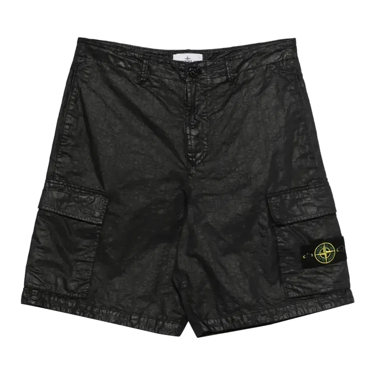 Классические шорты с карманами-карго Stone Island, черный