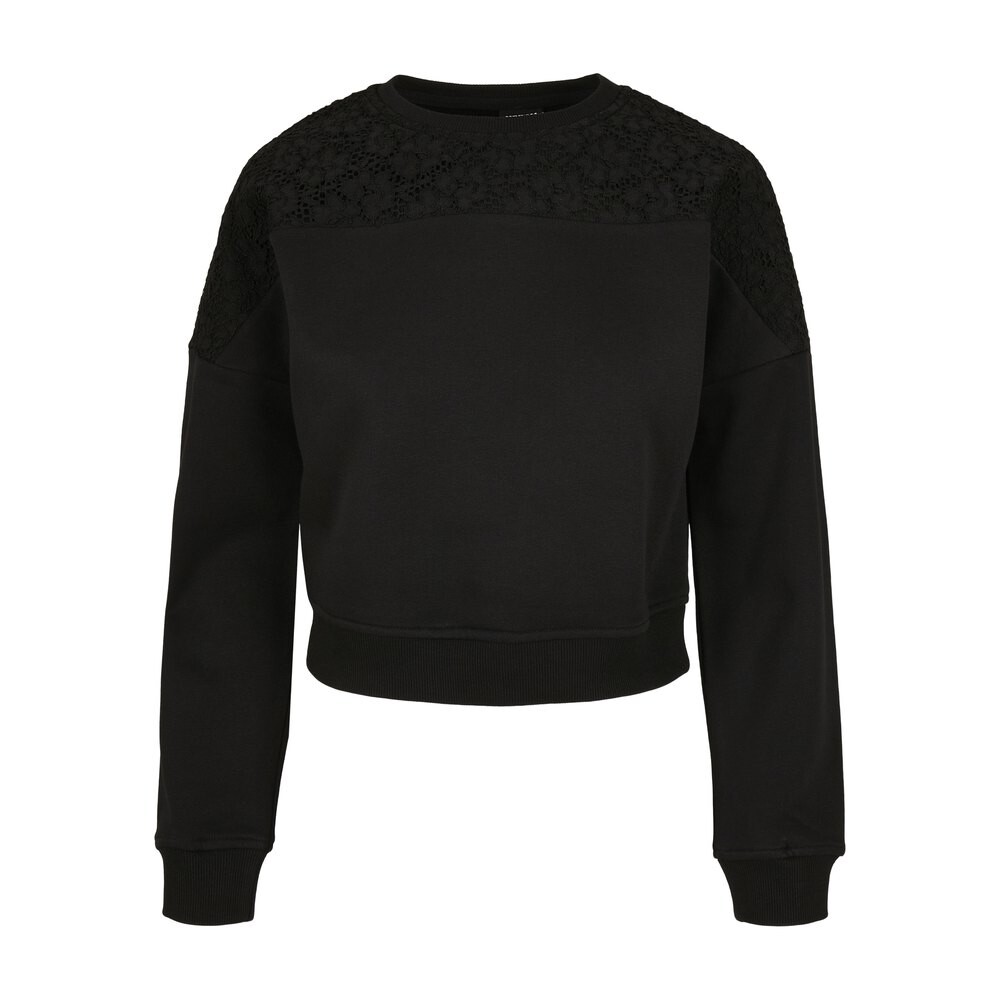 

Толстовка Urban Classics Long Sleeved Lace, черный