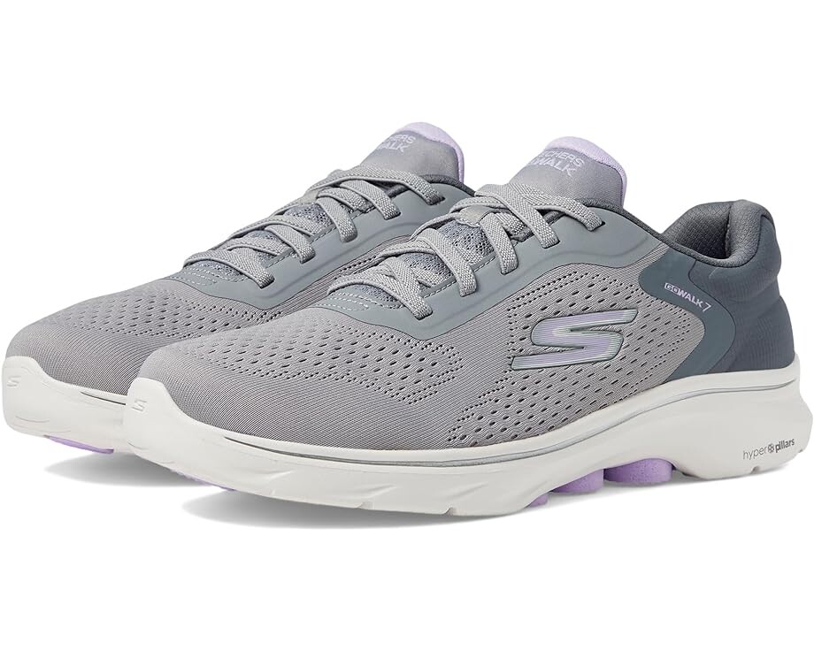 

Кроссовки SKECHERS Performance Go Walk 7 - Cosmic Waves, цвет Gray/Lavender