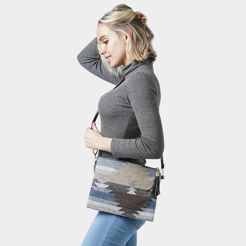 

Сумка-клатч с узором в стиле вестерн FASHNZFAB, Taupe