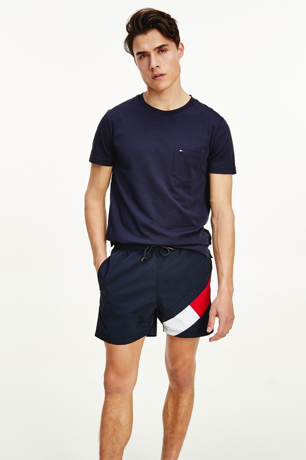 

Шорты для плавания среднего размера на кулиске Tommy Hilfiger, синий
