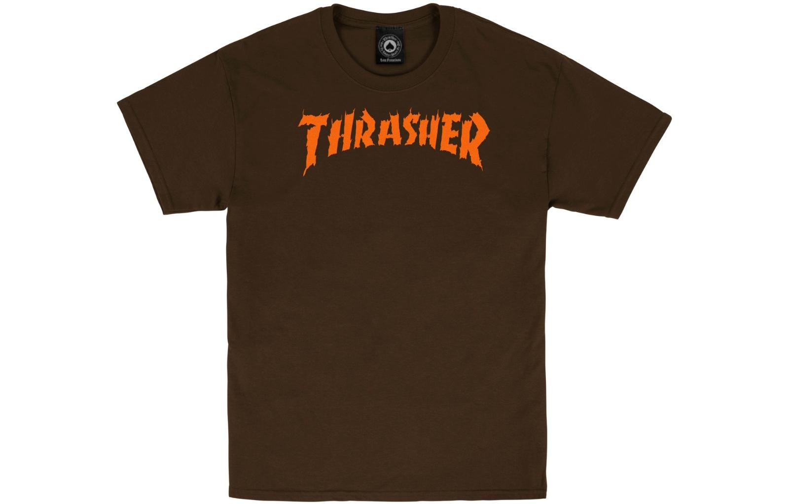

Футболка мужская темно-коричневая Thrasher
