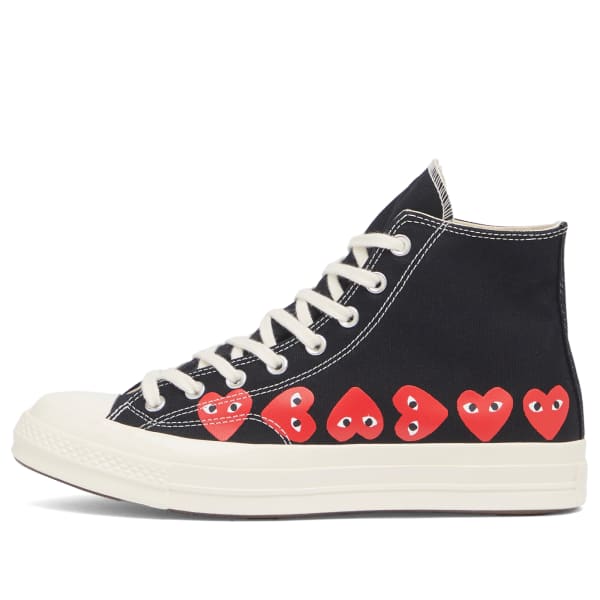 

X converse высокие кеды multi heart Comme Des Garçons Play, черный