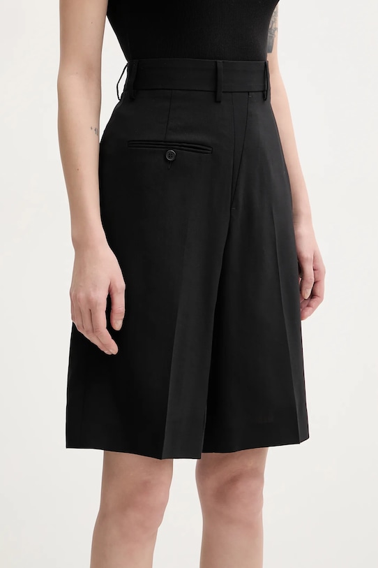 

Шерстяные шорты Mm6 Maison Margiela, черный
