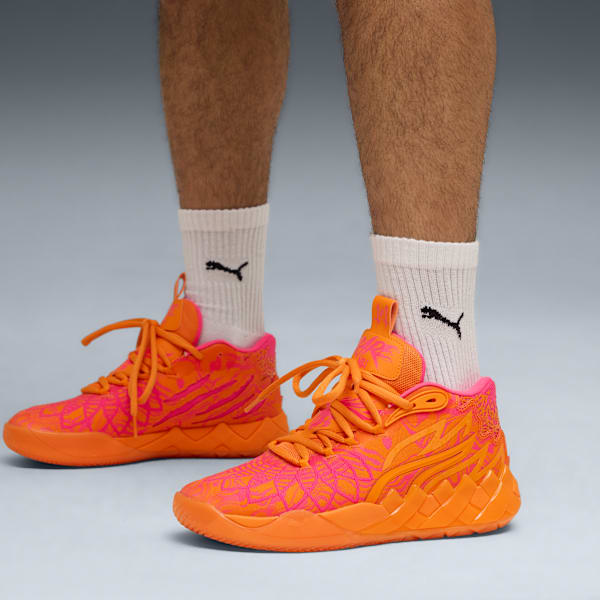 Мужские баскетбольные кроссовки Mb.01234 Mash-Up Puma, оранжевый — фото 2