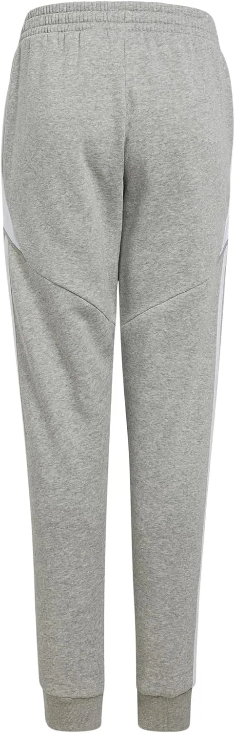 Детские спортивные штаны Adidas Tiro 24, средне-серый меланж/белый — фото 2