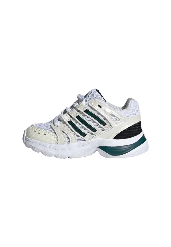 Кроссовки Adidas Originals Adistar Control 5 Elastic Lace Shoes Baby Shoes, облачно-белый, насыщенный зелёный, основной чёрный