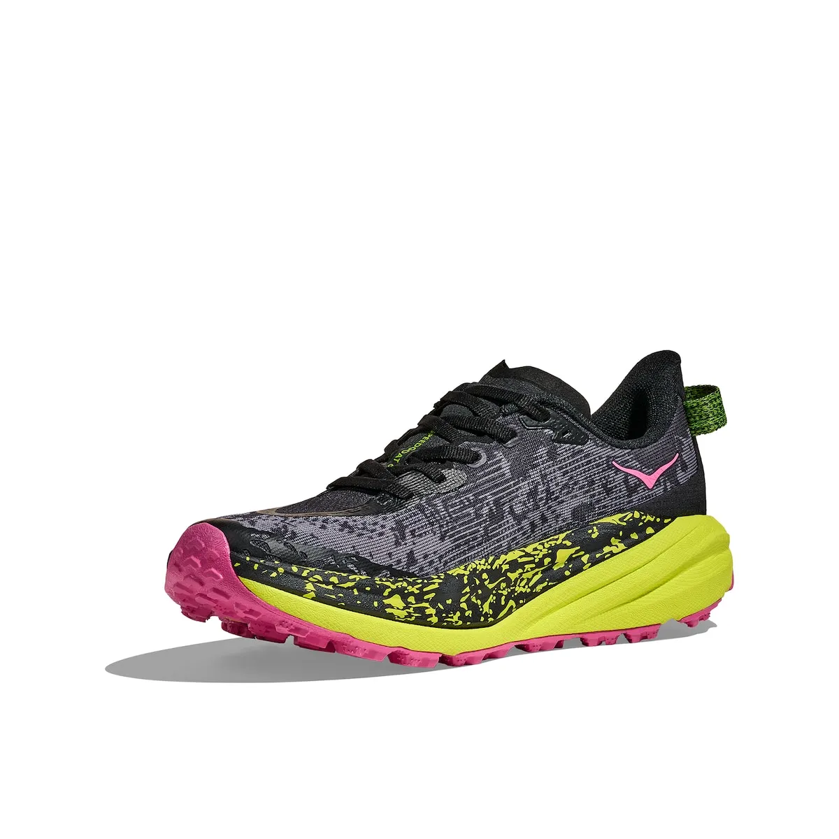 Беговые кроссовки для трейлраннинга для женщин SPEEDGOAT 6 Hoka, черный/розовый — фото 3
