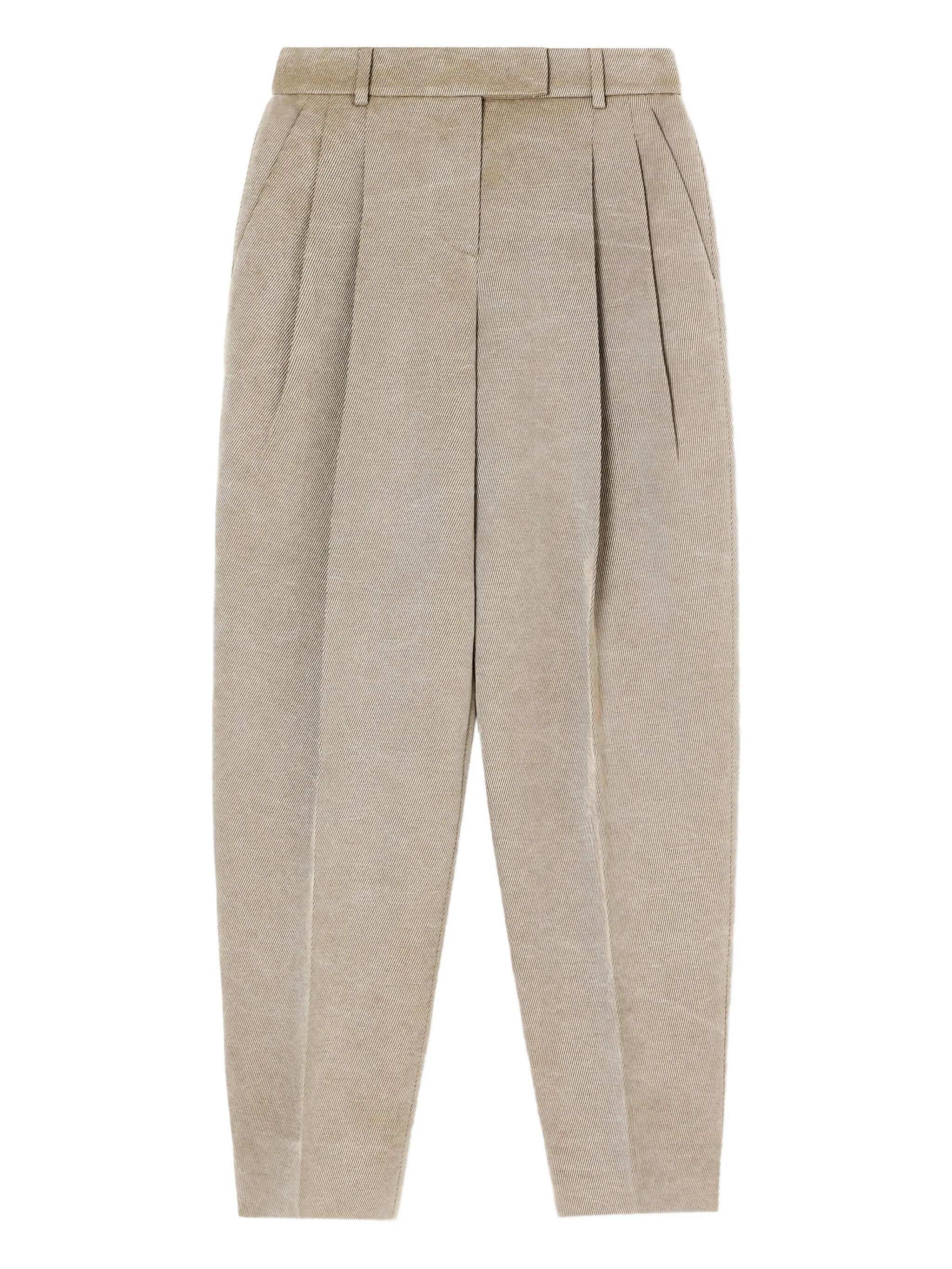 

Брюки со складками Giorgio Armani, бежевый