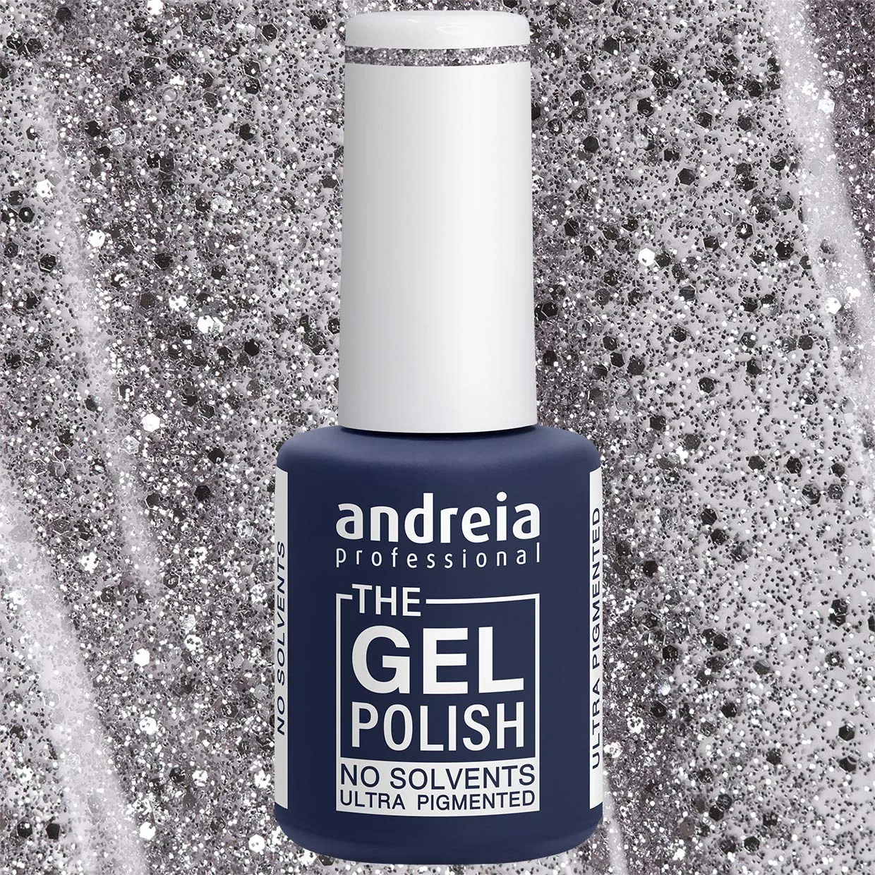 Гель-лак для ногтей «The Gel Polish G38 Silver Brillantina» от Andreia Professional Andreia — фото 2