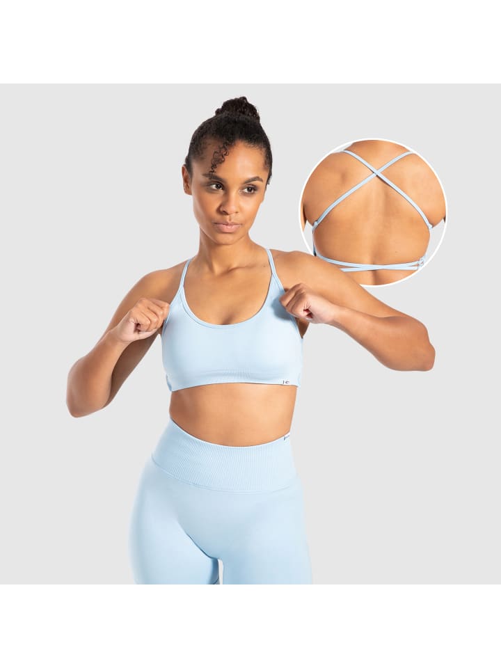 

SMILODOX Спортивный бюстгальтер Sena светло-голубого цвета