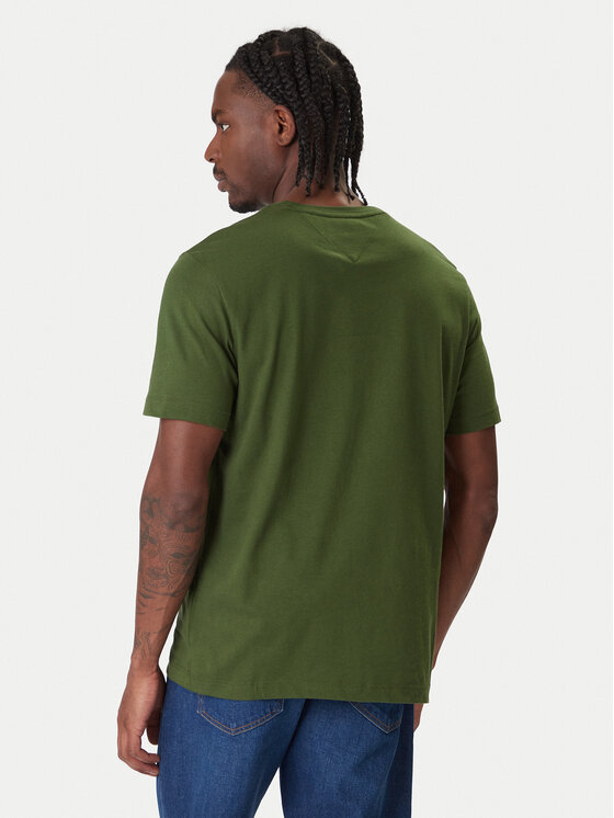 Футболка regular fit Ess Seasonal MW0MW39995 Tommy Hilfiger, зеленый — фото 3