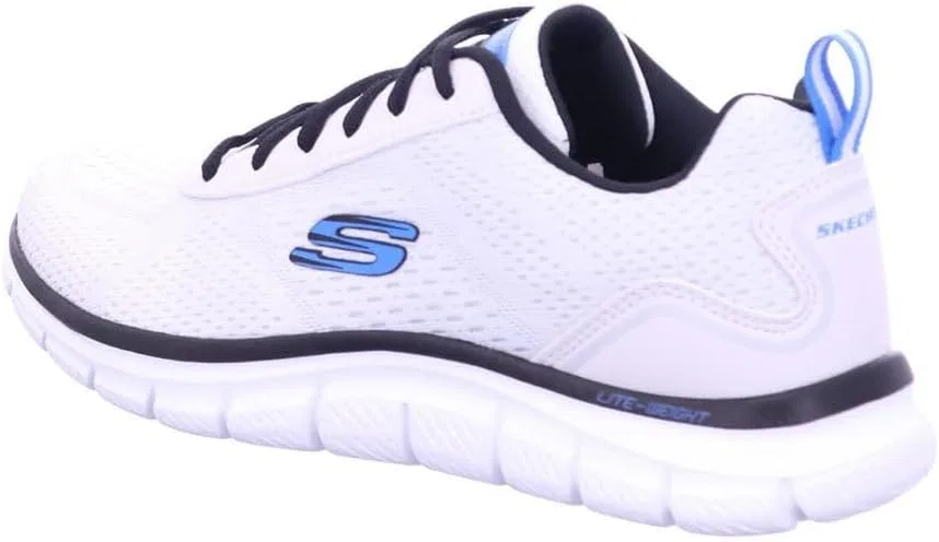 Мужские кроссовки Skechers Track Ripkent, White Textile Black Trim — фото 3
