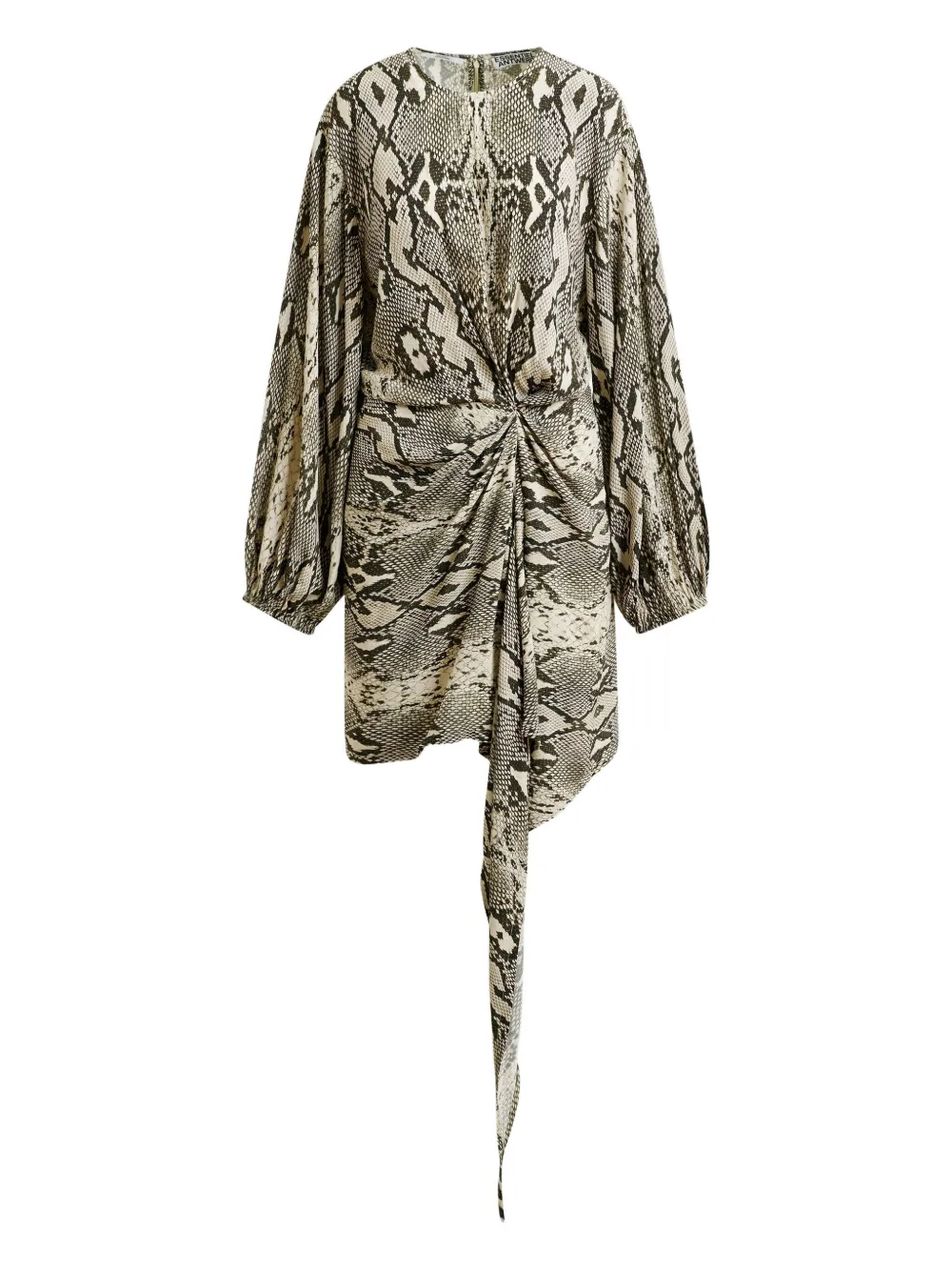 

Платье асимметричного кроя с объемными рукавами Essentiel Antwerp, серый