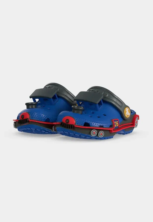 Тапочки-слайдеры Crocs Classic iam train, синий болт/карбон — фото 3
