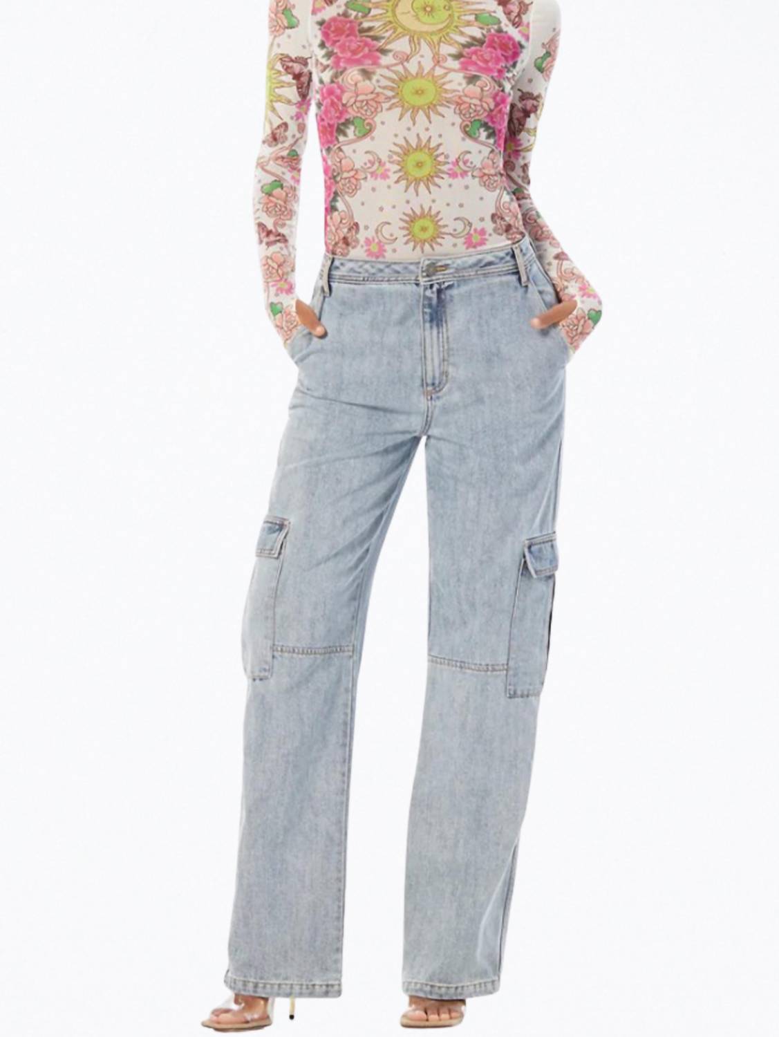 

Розовый сетчатый топ с высоким воротником Zadie Power AFRM