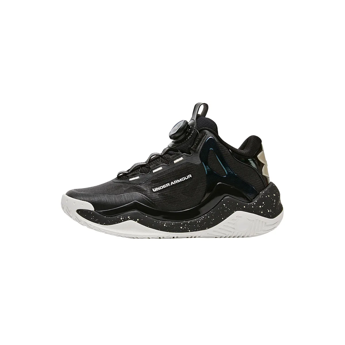 Детские баскетбольные кроссовки mid top из коллекции Basketball Collection Under Armour, серебро — фото 3