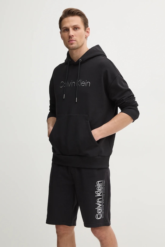 

Хлопковая толстовка Calvin Klein, черный