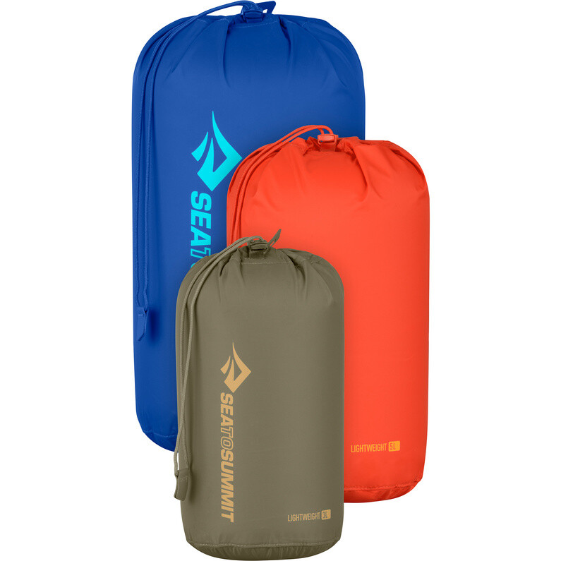 

Легкий набор мешков для вещей Sea to Summit, цвет Burnt Olive-Spicy Orange-Surf