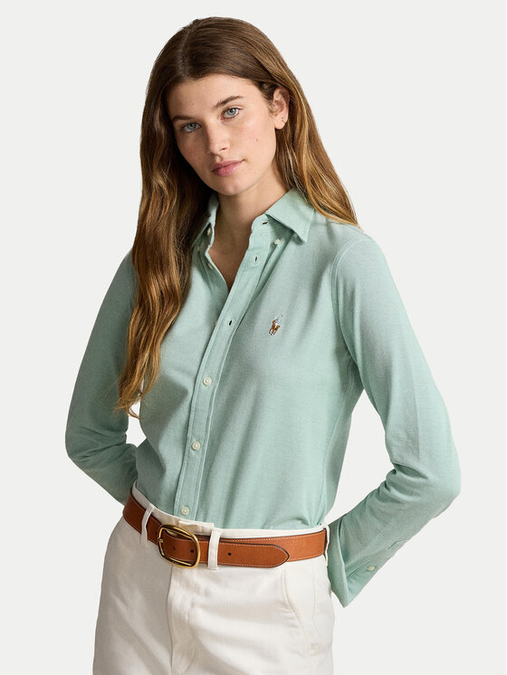 

Рубашка slim fit 211924258009 Polo Ralph Lauren, зелёный