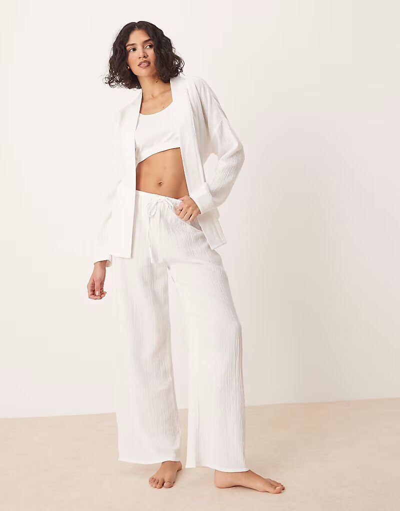 

Пижамные штаны Luna oversize белого цвета
