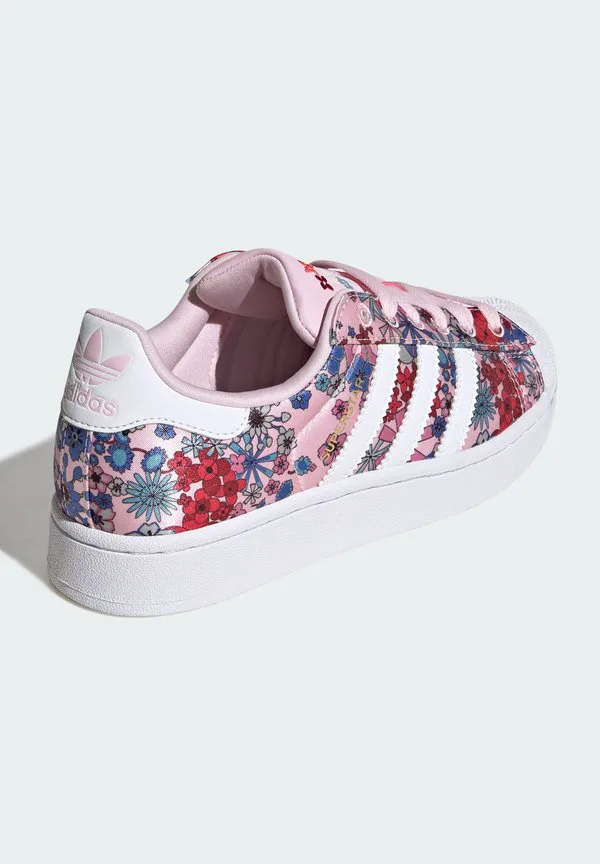 Кроссовки liberty london x adidas originals superstar ii junior унисекс Adidas Originals, Clear Pink/Ftwr White/Light Pink — фото 3