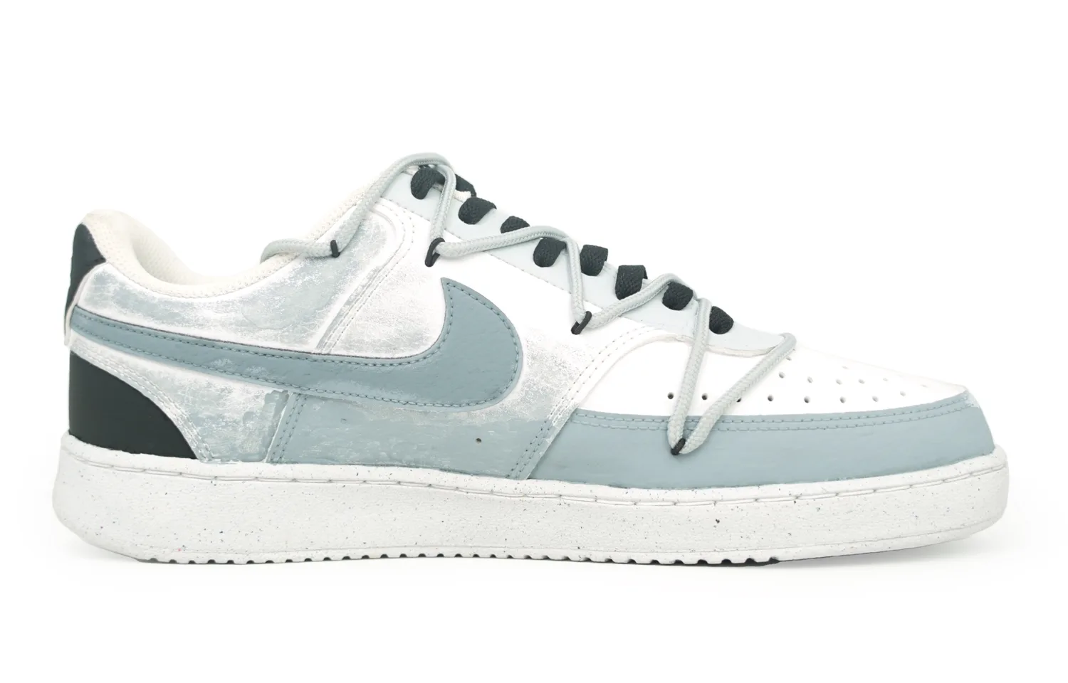 Nike Кроссовки для скейтбординга Court Vision 1 Low top мужские серо-черные — фото 3