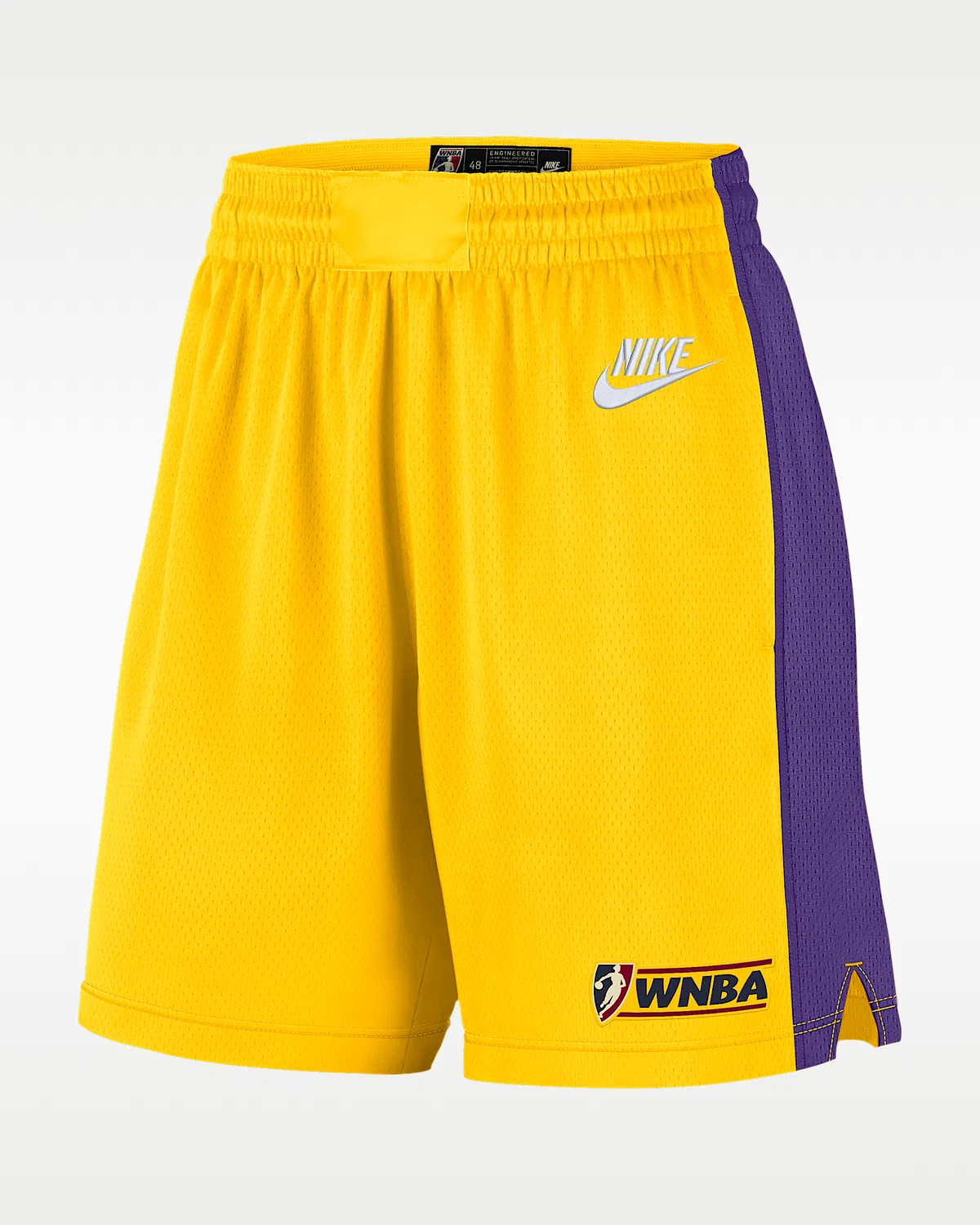 Nike Women's Dri-FIT Victory шорты до колена Los Angeles Sparks Court Origins, Amarillo/Field Purple/White