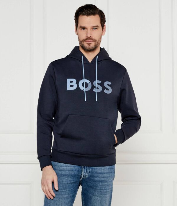 

Толстовка мужская Boss Green с капюшоном, синий