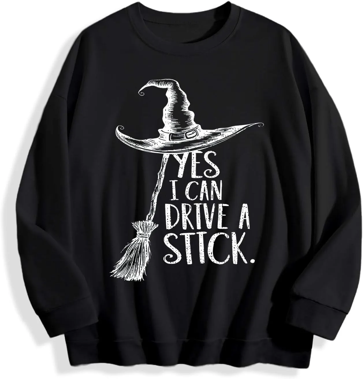 

Толстовка с принтом "Yes I Can Drive A Stick" Halloween Witch WRYUENIN
