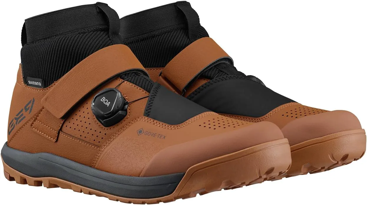 Велосипедные туфли для горного велосипеда SHIMANO SH-GE900GTX для мужчин, коричневый — фото 2