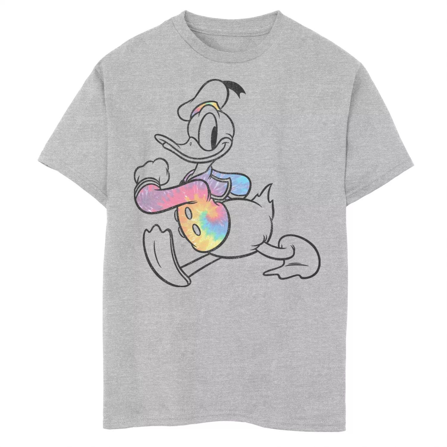 

Рубашка с рисунком тай-дай Disney's Donald Duck для мальчиков 8–20 лет и футболка с портретом Disney