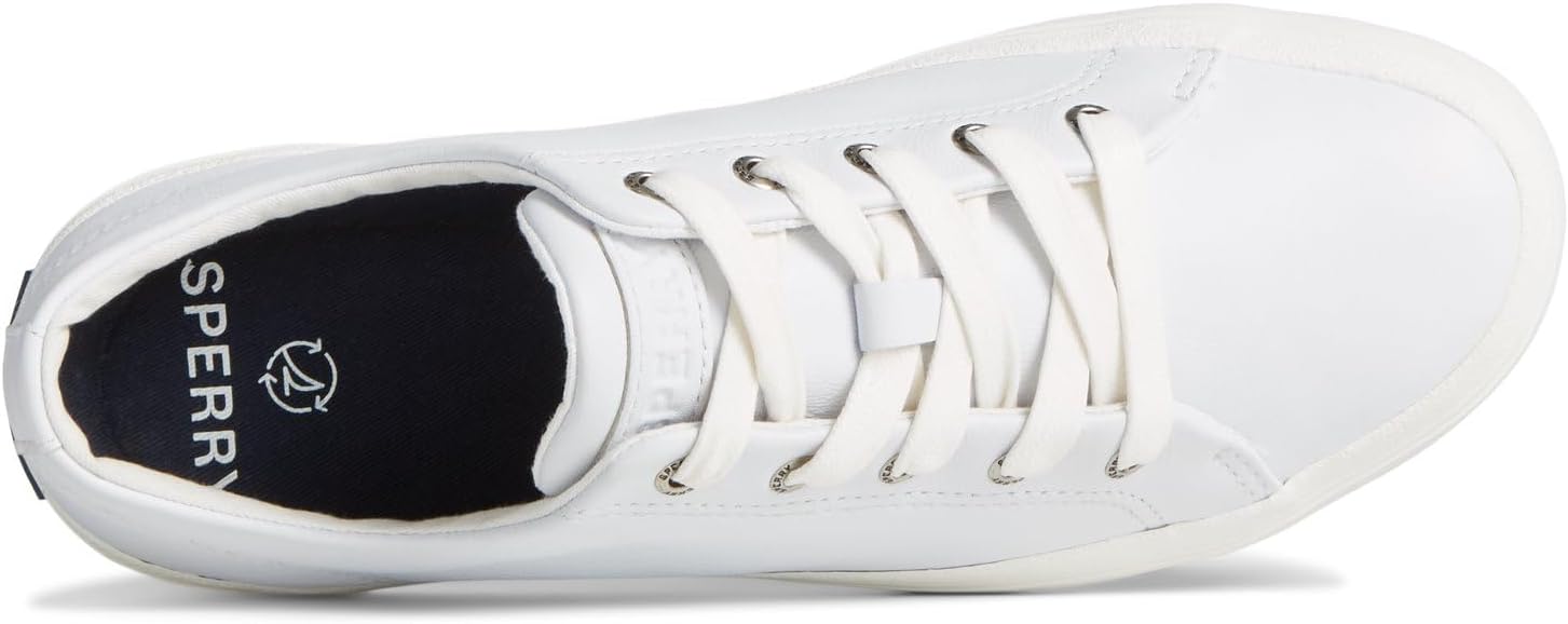 Мужские кожаные кроссовки Sperry Striper, белый — фото 4